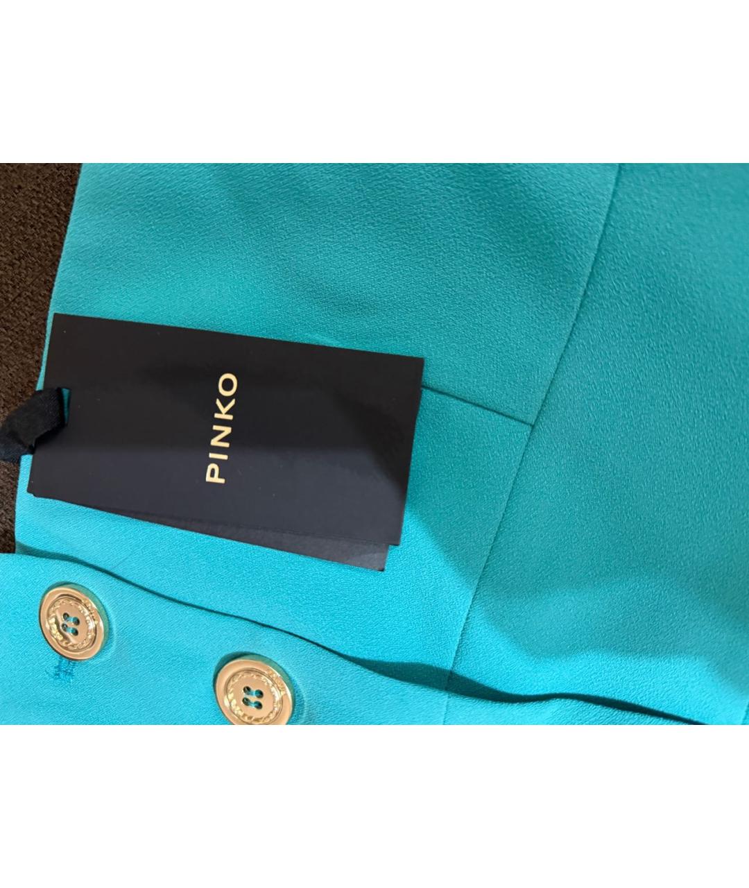 PINKO Бирюзовый вискозный корсет, фото 3