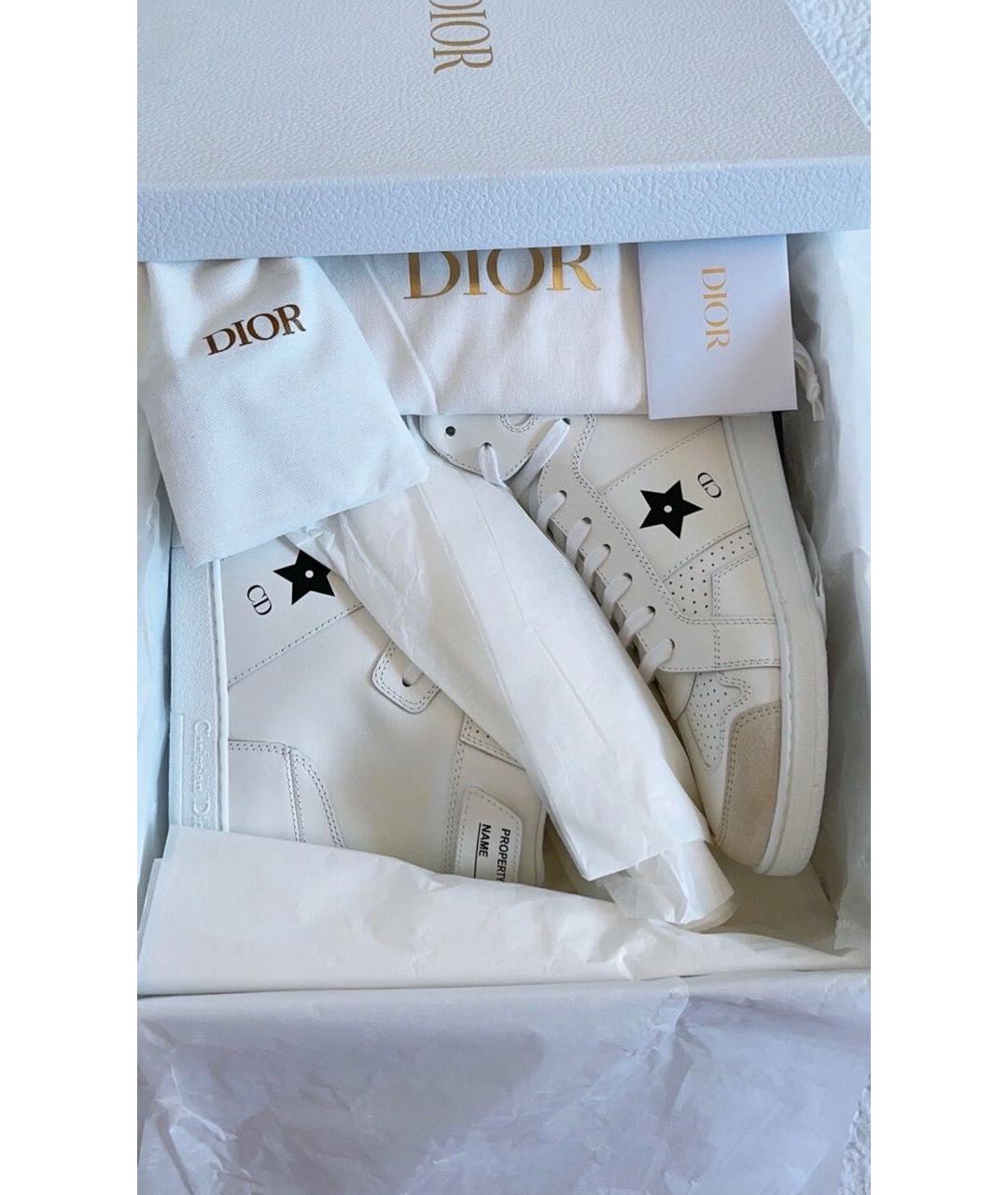 CHRISTIAN DIOR Белые кожаные кроссовки, фото 7