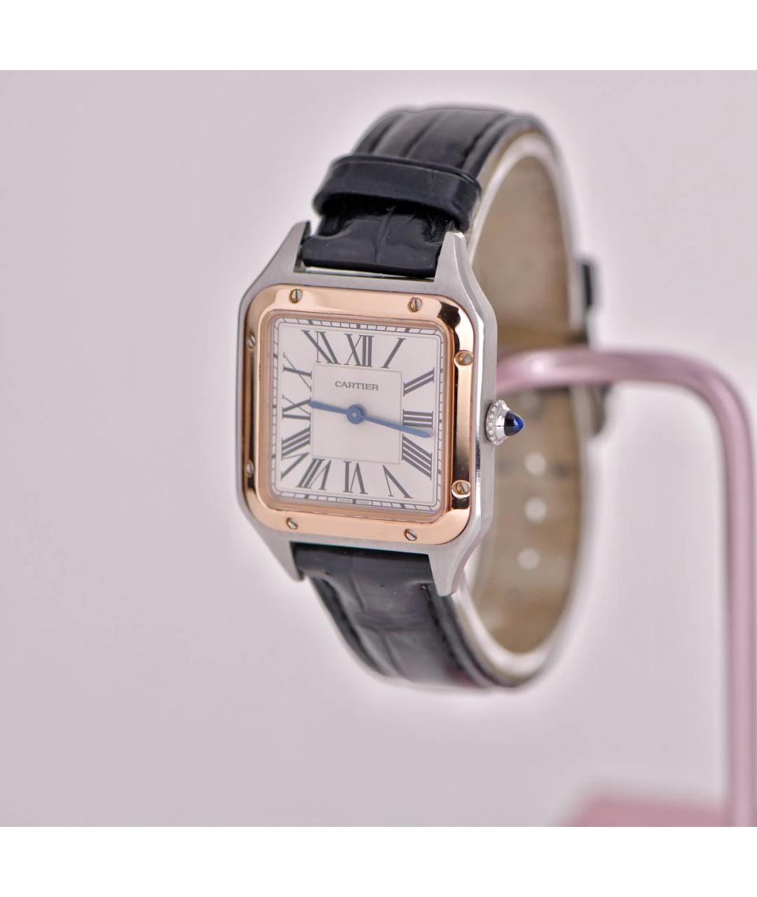 CARTIER Белые часы из розового золота, фото 3