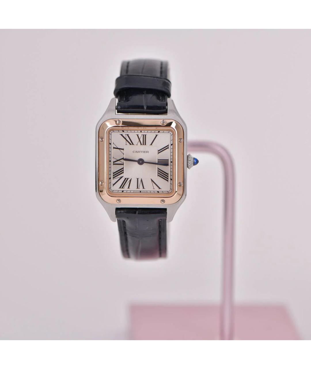 CARTIER Белые часы из розового золота, фото 4