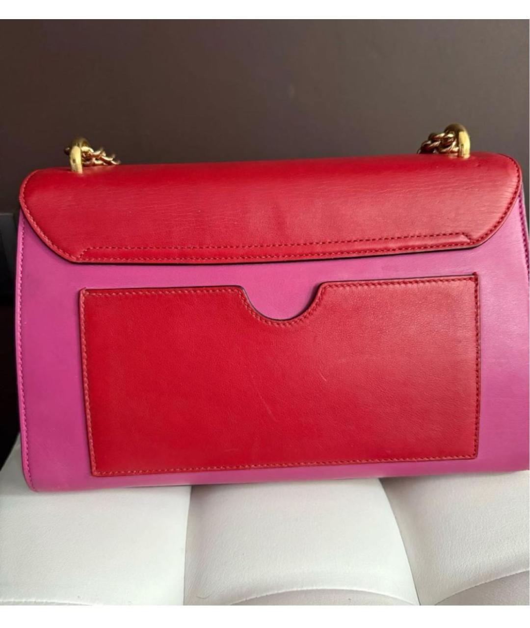 GUCCI Фуксия кожаная сумка через плечо, фото 4