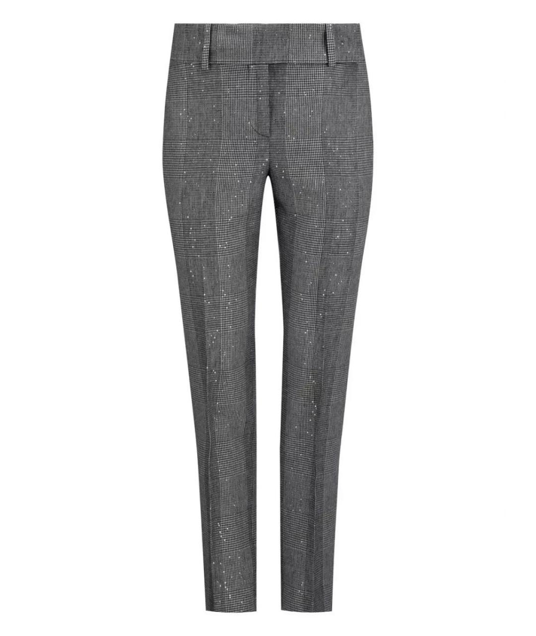 ERMANNO SCERVINO Серые прямые брюки, фото 1