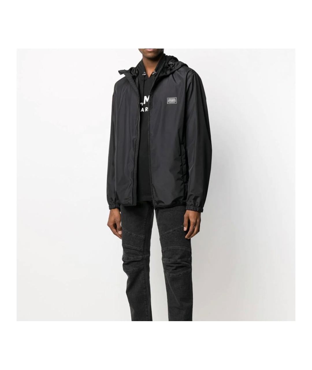 DOLCE&GABBANA Черная полиэстеровая куртка, фото 5