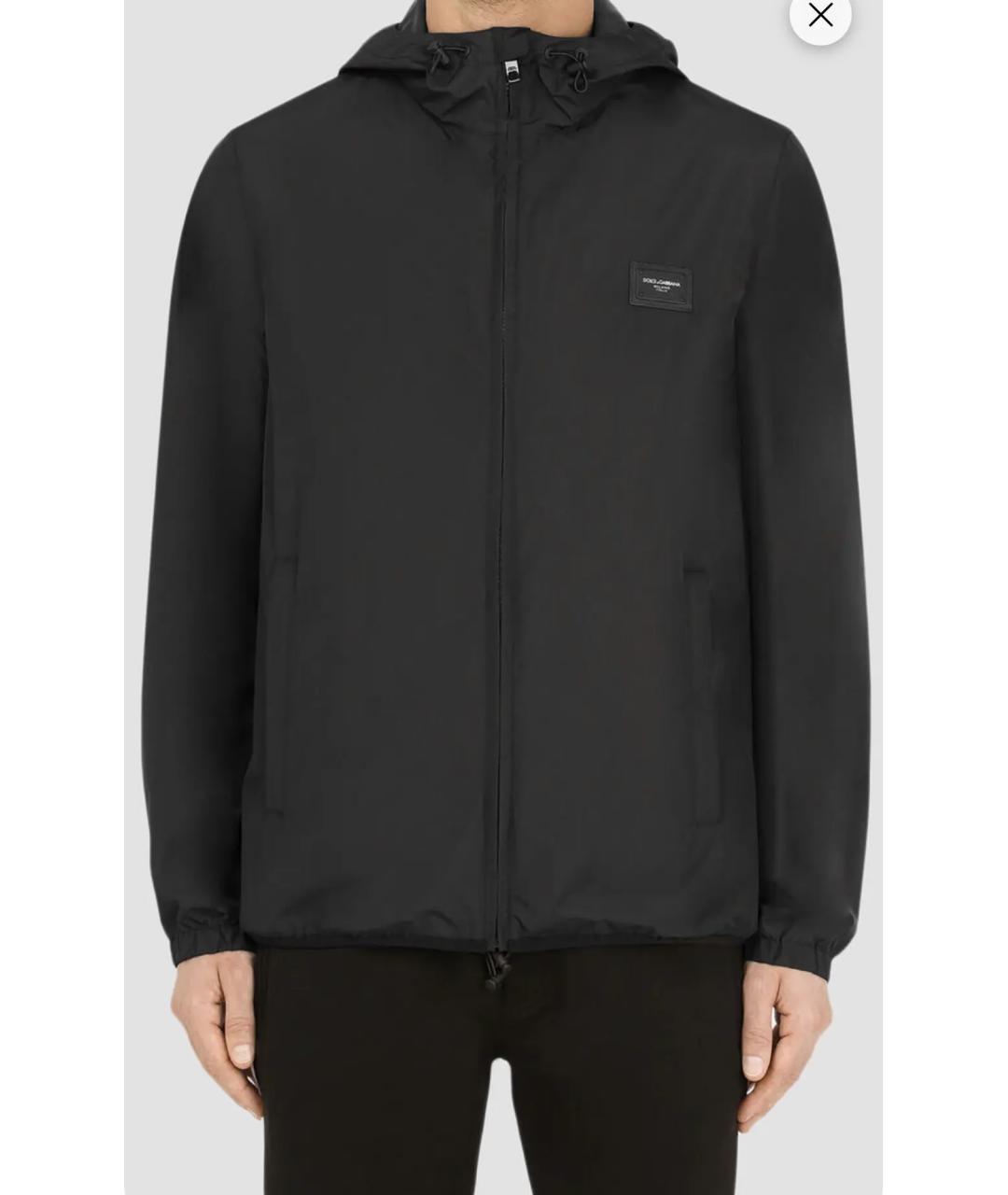 DOLCE&GABBANA Черная полиэстеровая куртка, фото 6