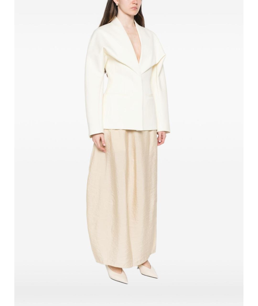 JACQUEMUS Белый полиэстеровый жакет/пиджак, фото 4