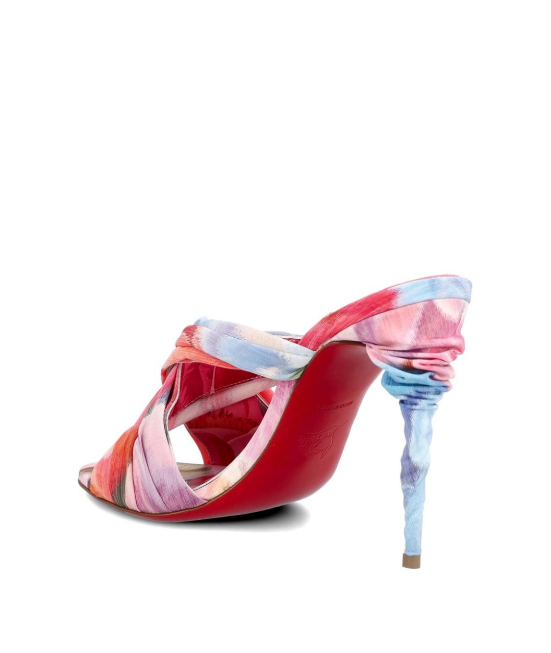 CHRISTIAN LOUBOUTIN Мульти текстильные мюли, фото 3