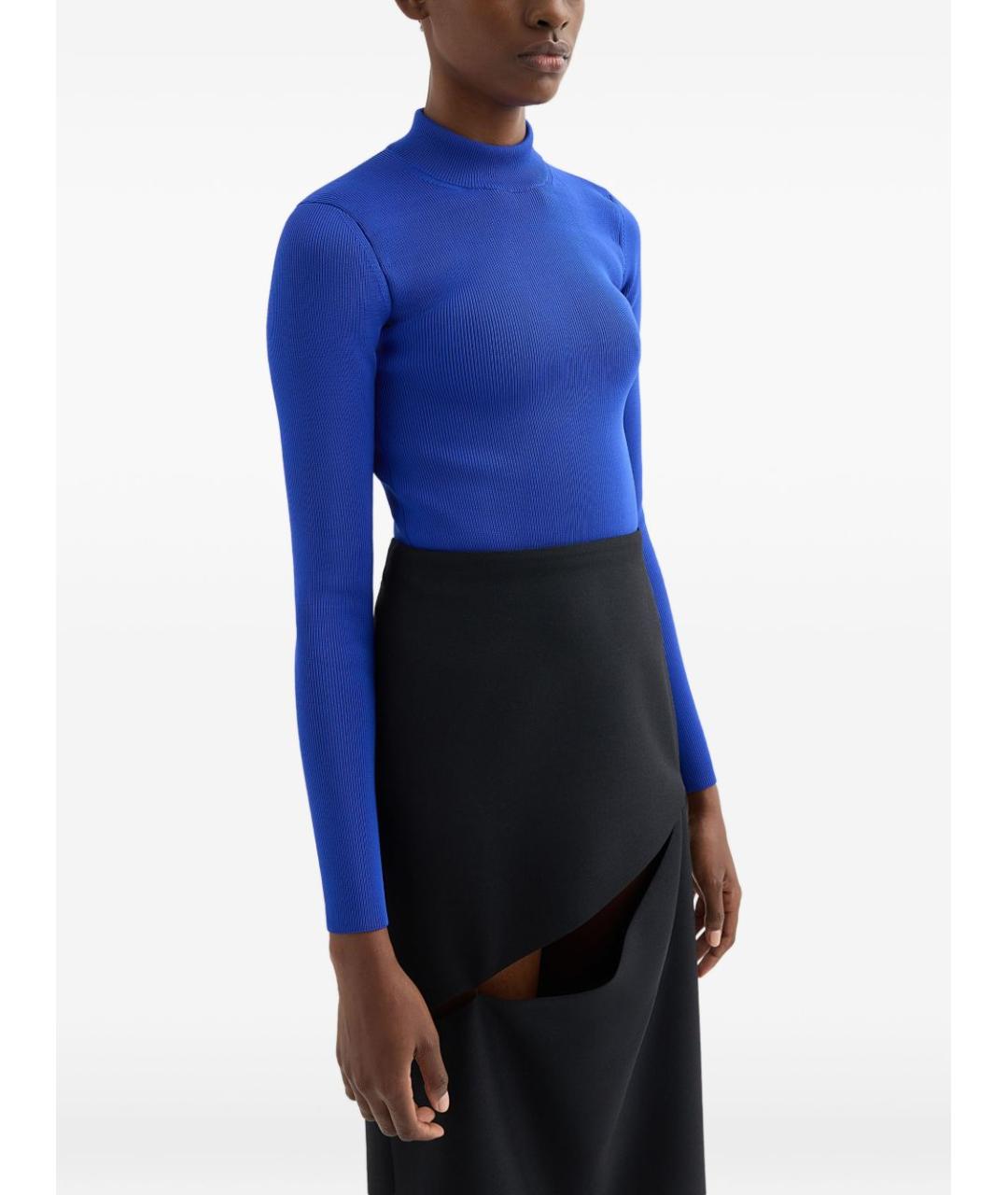 JIL SANDER Синий джемпер / свитер, фото 2