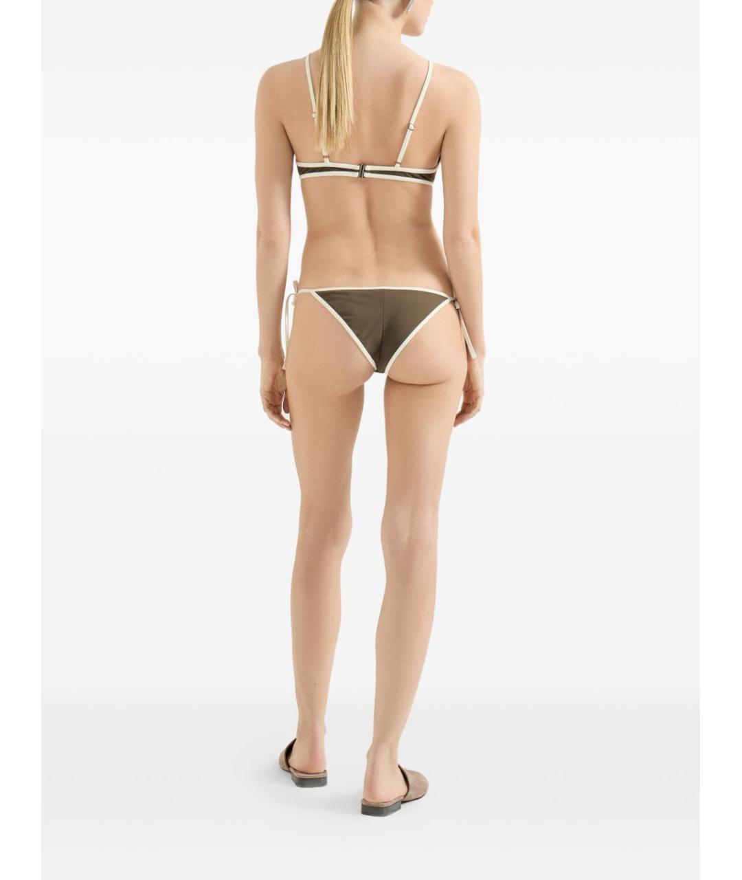 BRUNELLO CUCINELLI Зеленый полиамидовый купальник, фото 5