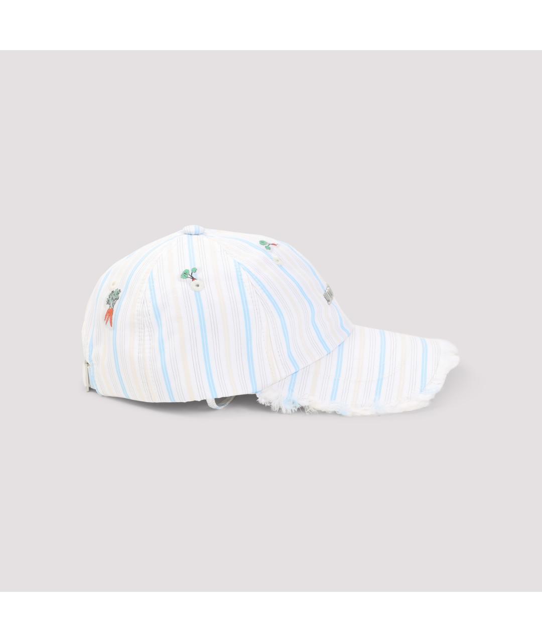 JACQUEMUS Белая хлопковая кепка/бейсболка, фото 3