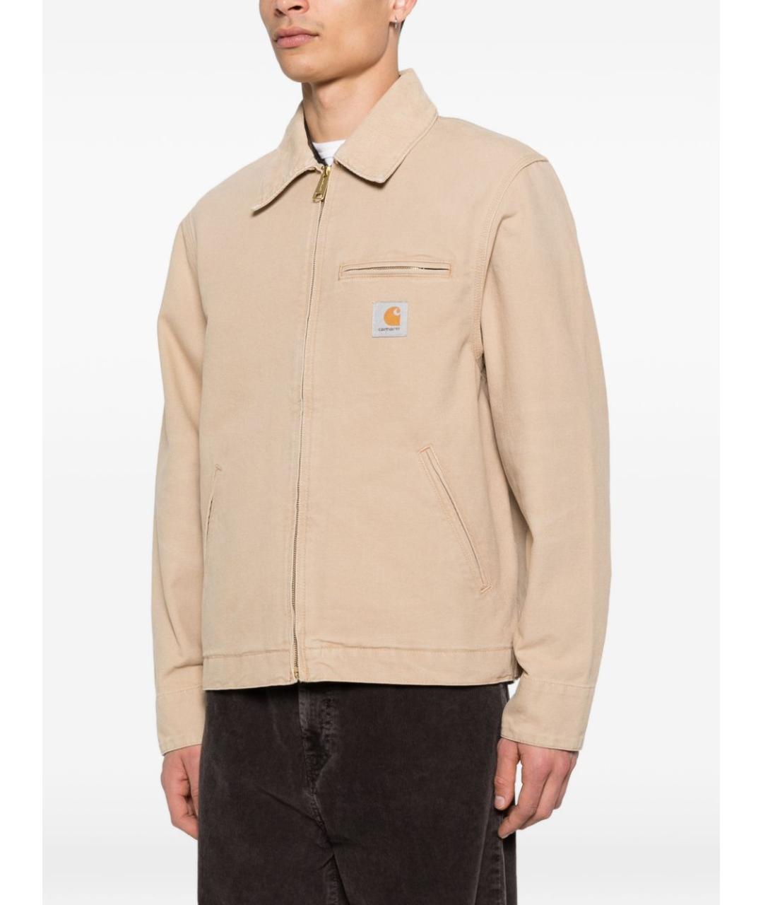 CARHARTT WIP Коричневая хлопковая куртка, фото 4