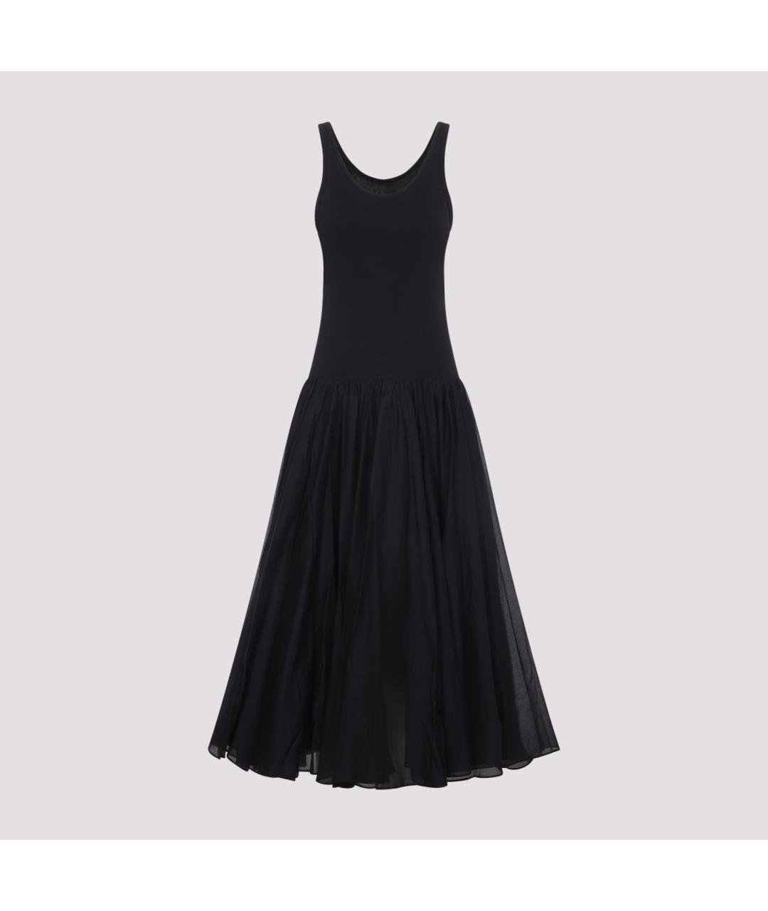 CO Черное хлопковое повседневное платье, фото 2