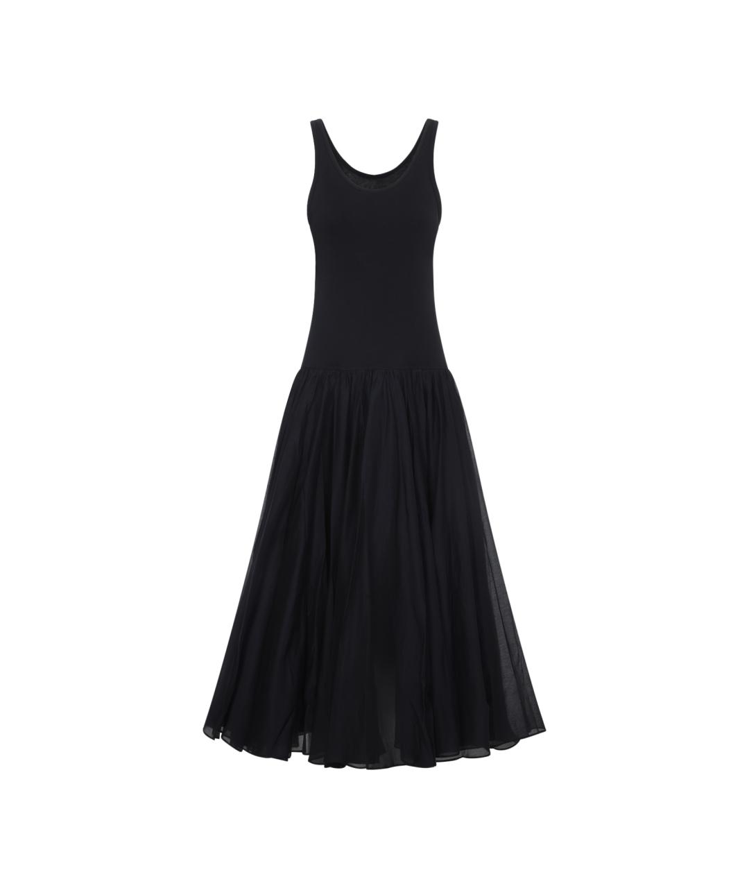 CO Черное хлопковое повседневное платье, фото 1