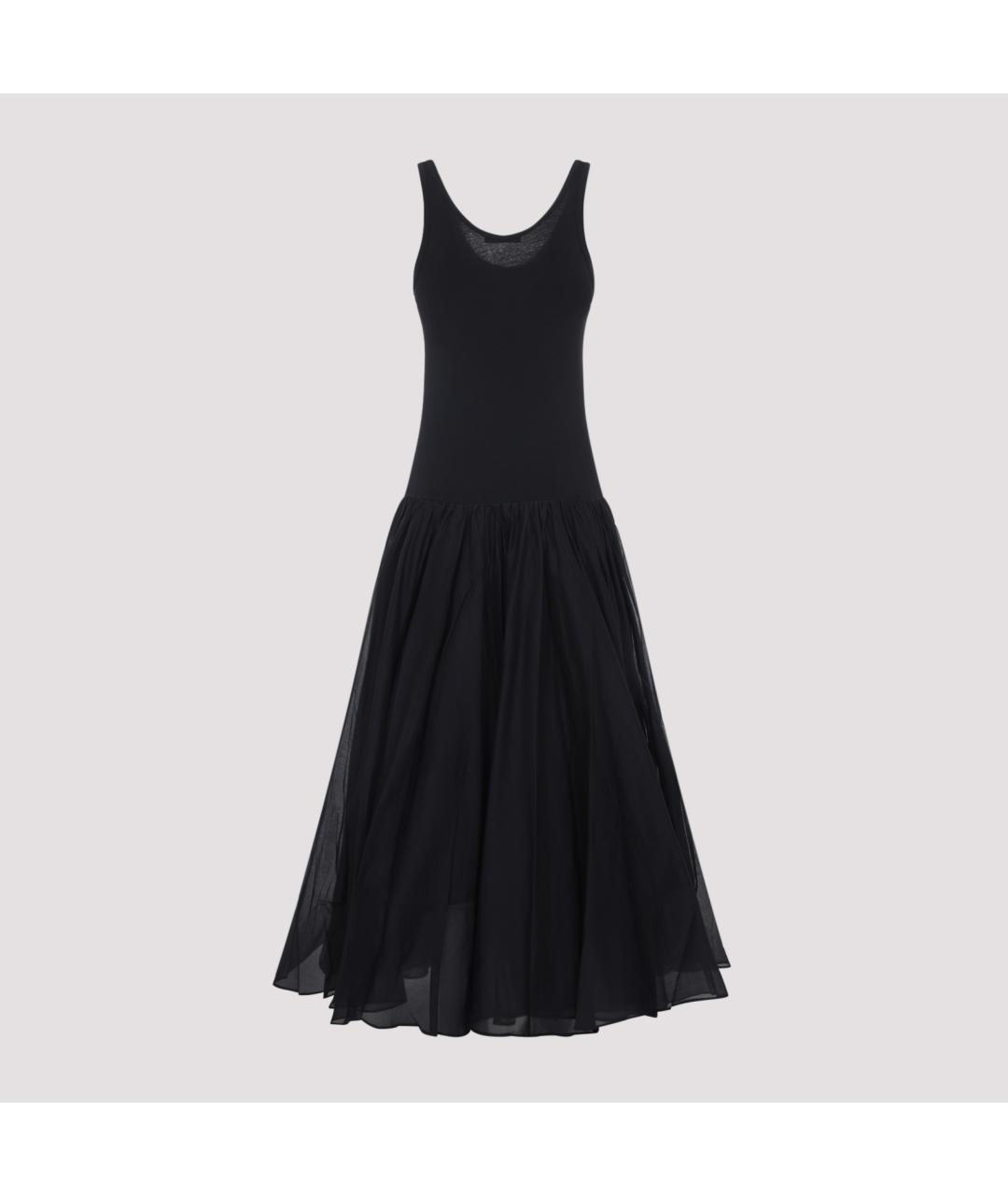 CO Черное хлопковое повседневное платье, фото 3