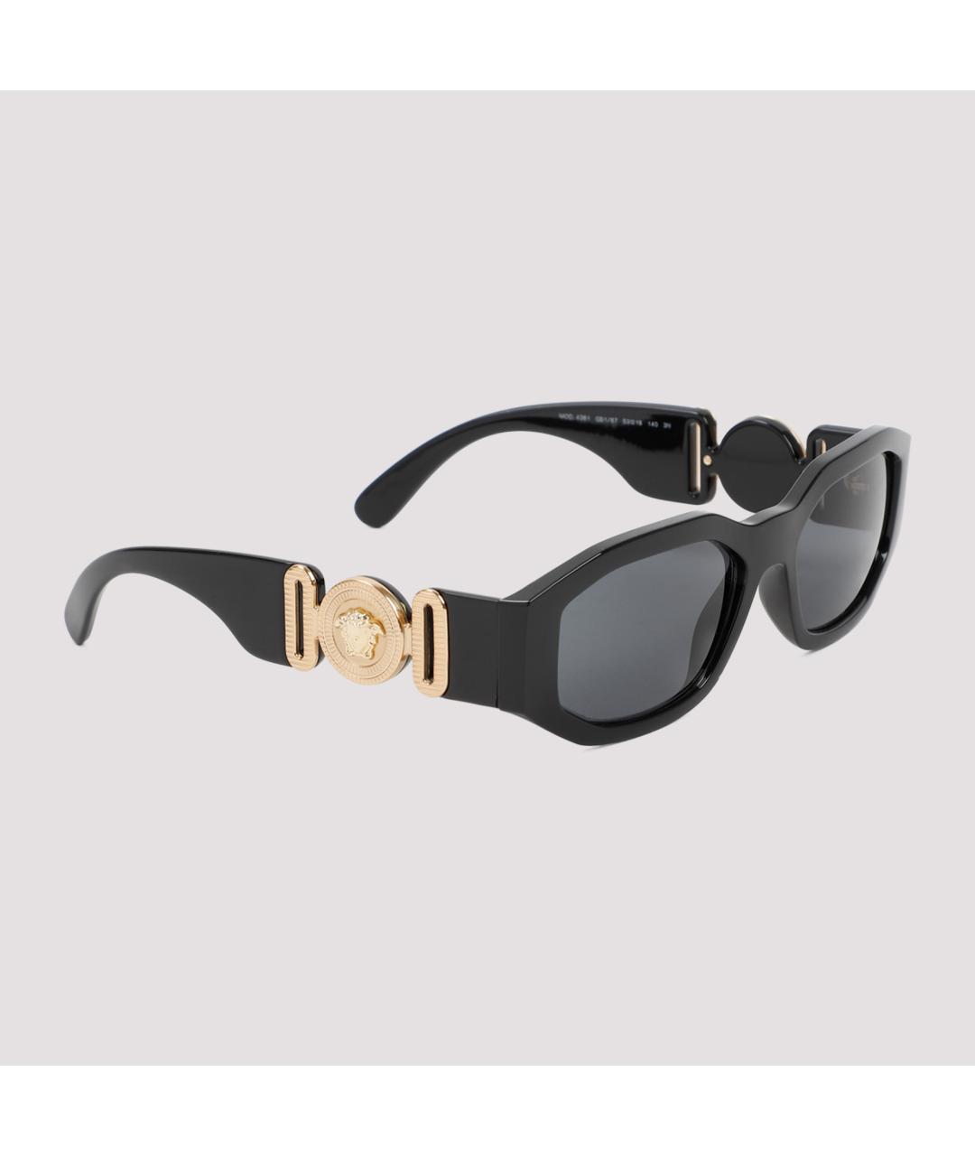 VERSACE Черные солнцезащитные очки, фото 3