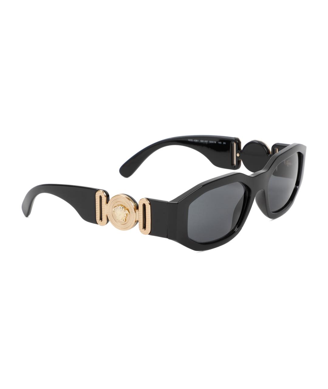 VERSACE Черные солнцезащитные очки, фото 2