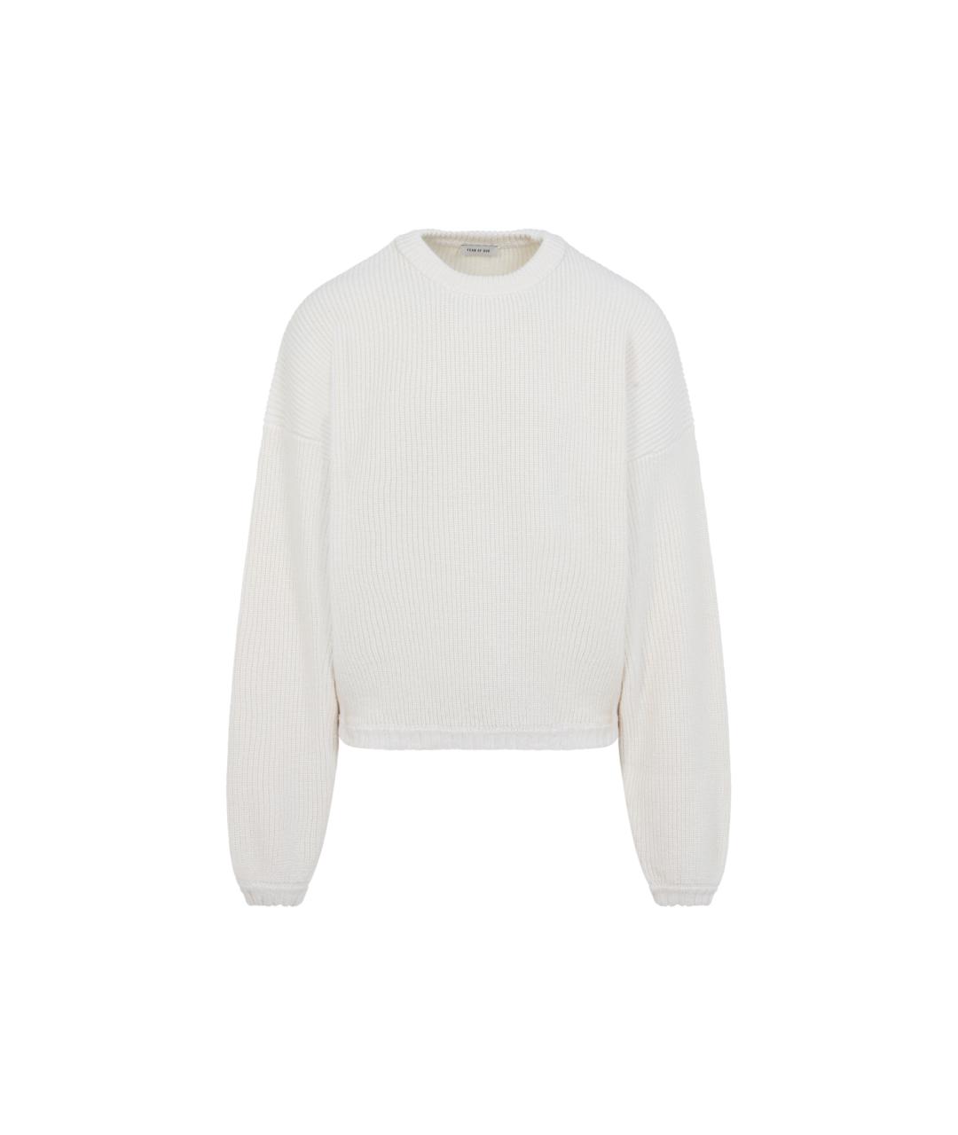 FEAR OF GOD Белый шерстяной джемпер / свитер, фото 1