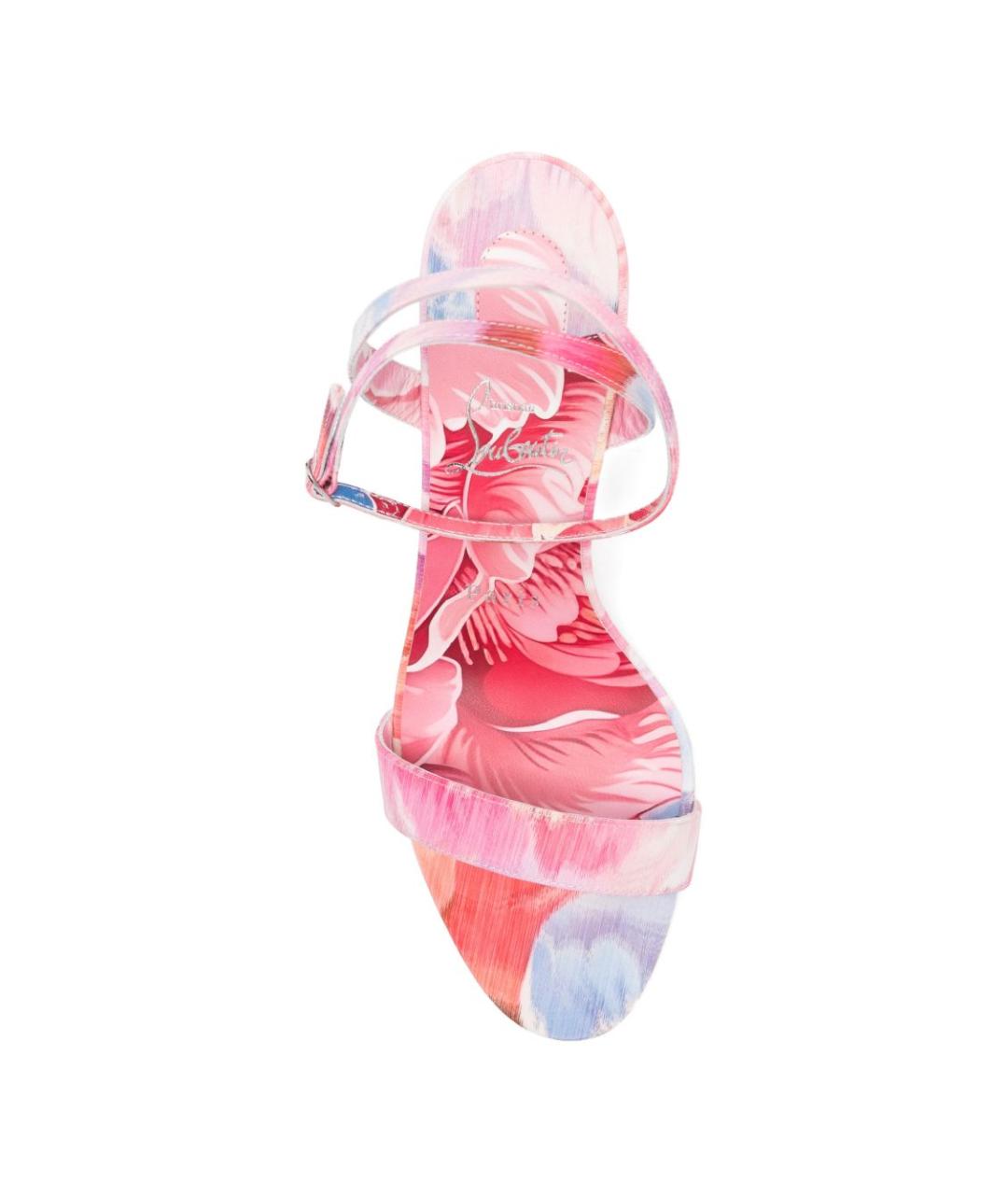 CHRISTIAN LOUBOUTIN Мульти текстильные босоножки, фото 4