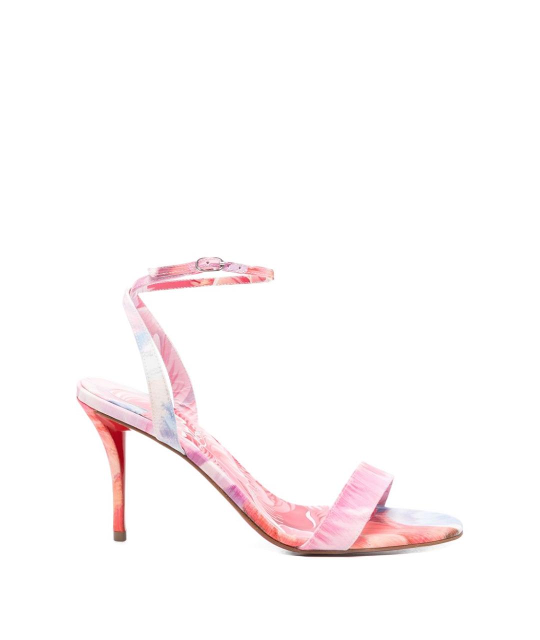 CHRISTIAN LOUBOUTIN Мульти текстильные босоножки, фото 1