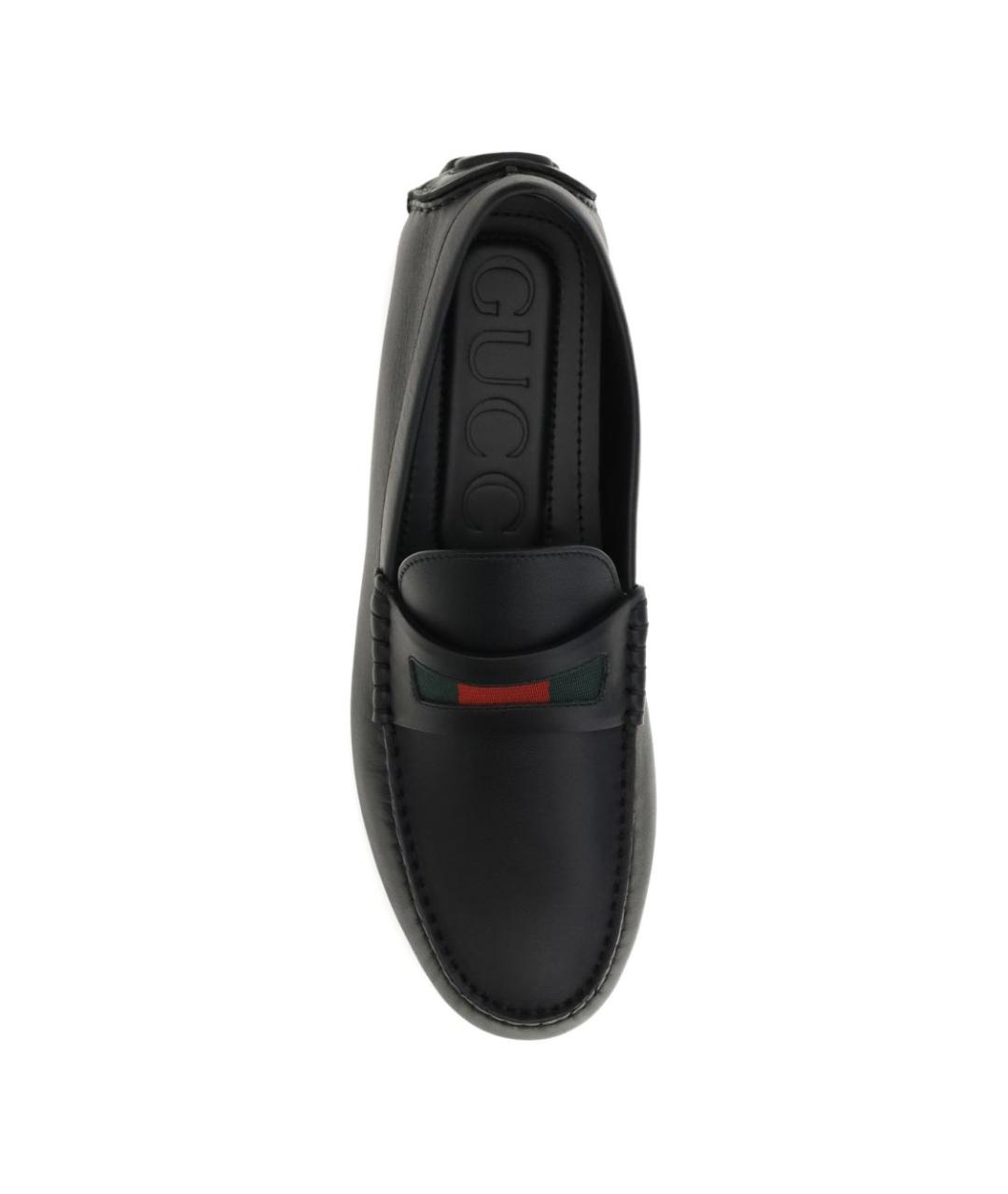 GUCCI Черные кожаные мокасины, фото 2
