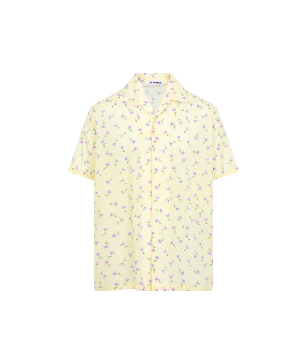 JIL SANDER Желтая хлопковая кэжуал рубашка, фото 1