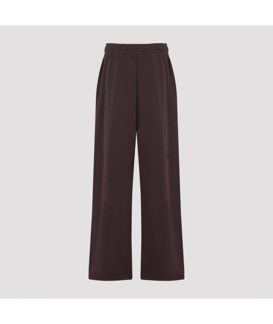 THE PANGAIA Коричневые хлопковые прямые брюки, фото 3