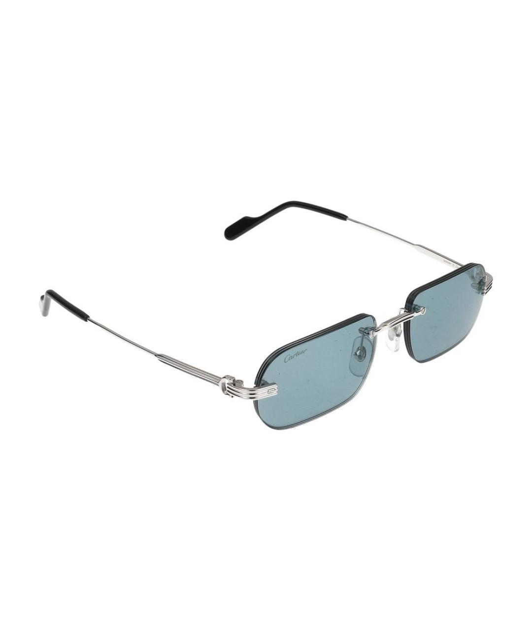 CARTIER Серебряные металлические солнцезащитные очки, фото 4