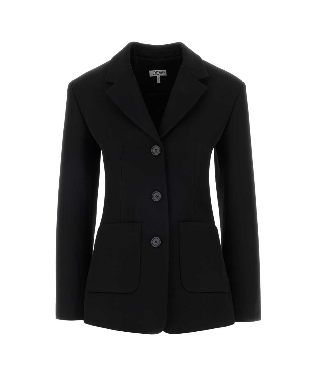 LOEWE Черный шерстяной жакет/пиджак, фото 1