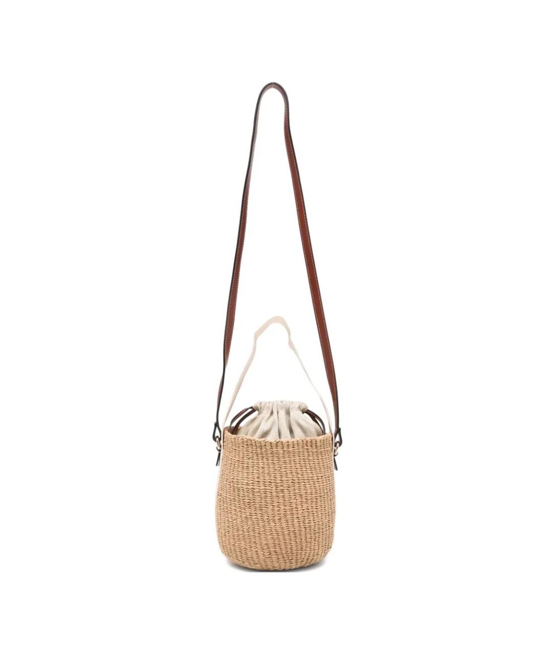 CHLOE Бежевая пелетеная сумка через плечо, фото 1