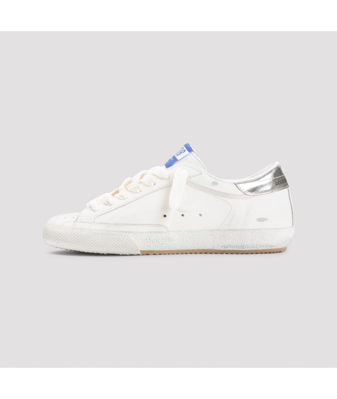 GOLDEN GOOSE DELUXE BRAND Белые кожаные низкие кроссовки / кеды, фото 3