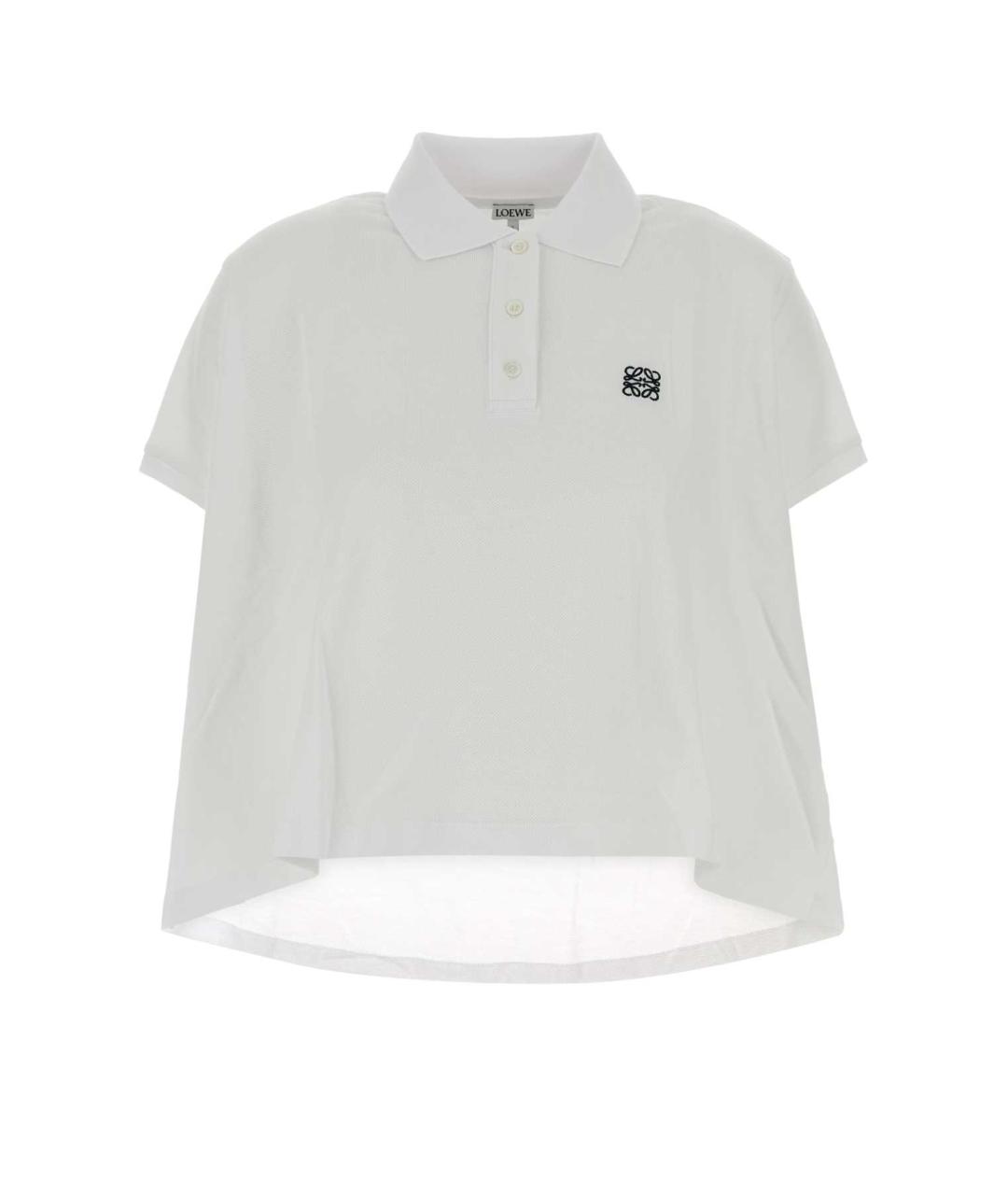 LOEWE Белая хлопковая футболка, фото 1