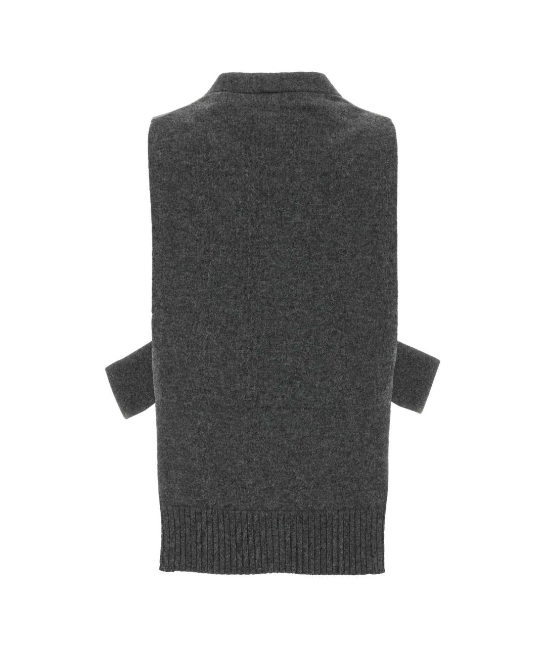 MIU MIU Серый кашемировый джемпер / свитер, фото 2