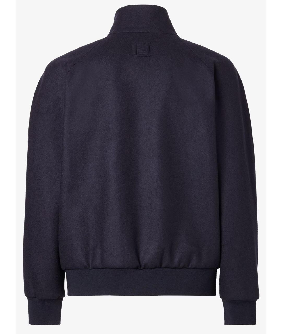 FENDI Темно-синяя кашемировая куртка, фото 3
