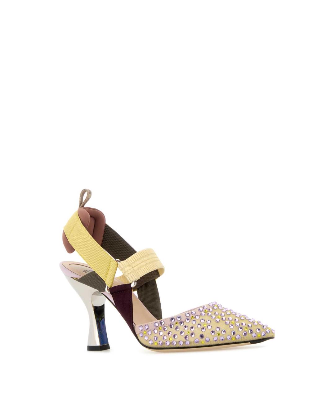 FENDI Мульти текстильные туфли, фото 2