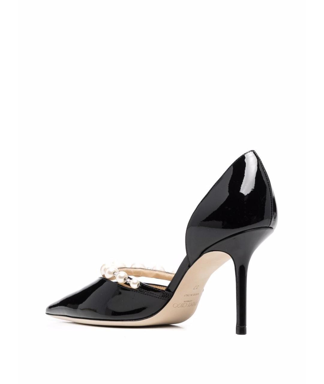 JIMMY CHOO Черные туфли из лакированной кожи, фото 3