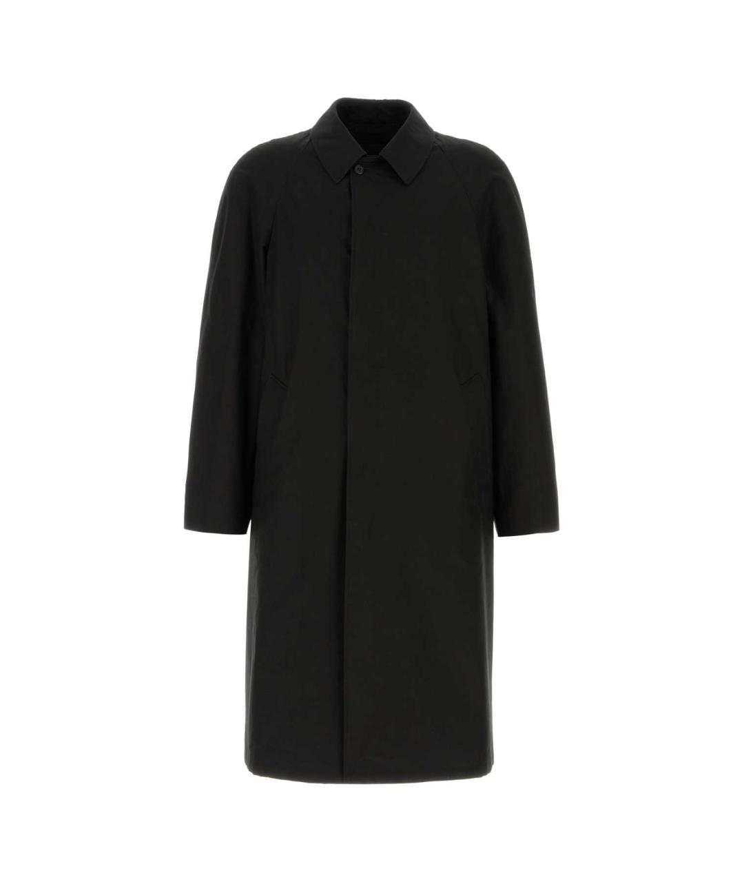 PRADA Черный хлопковый тренч / плащ, фото 1