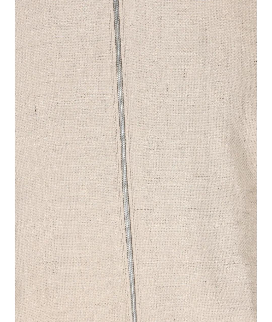 BRUNELLO CUCINELLI Бежевая шелковая куртка, фото 4