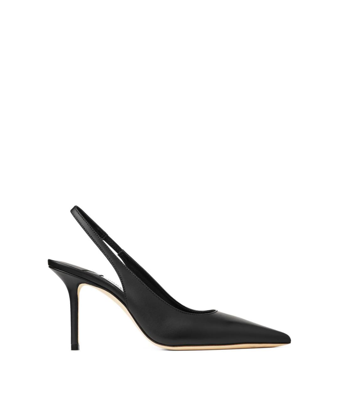 JIMMY CHOO Черные кожаные туфли, фото 1