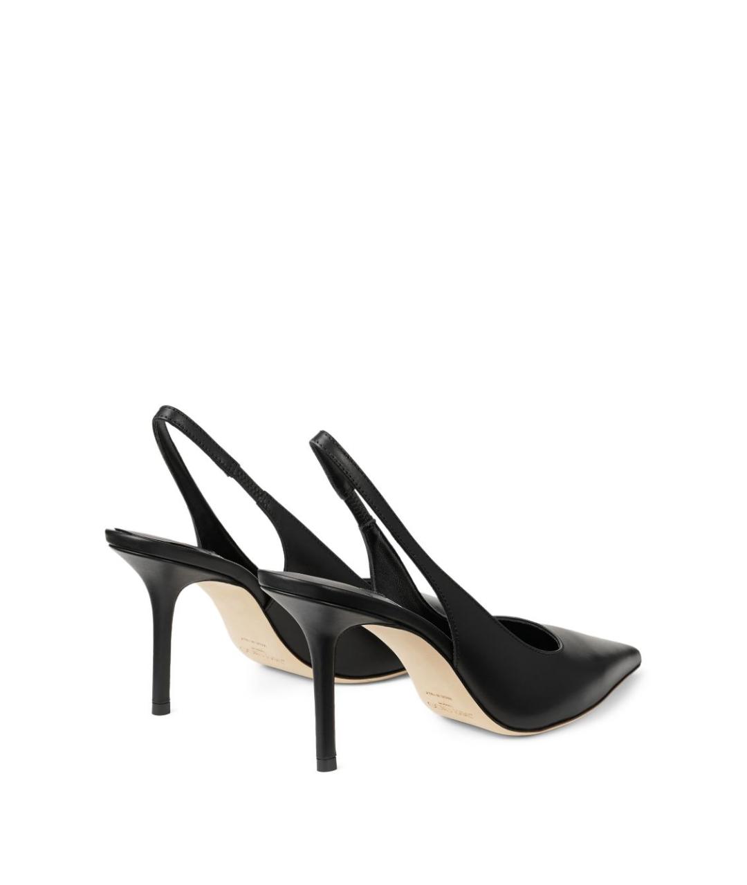 JIMMY CHOO Черные кожаные туфли, фото 4