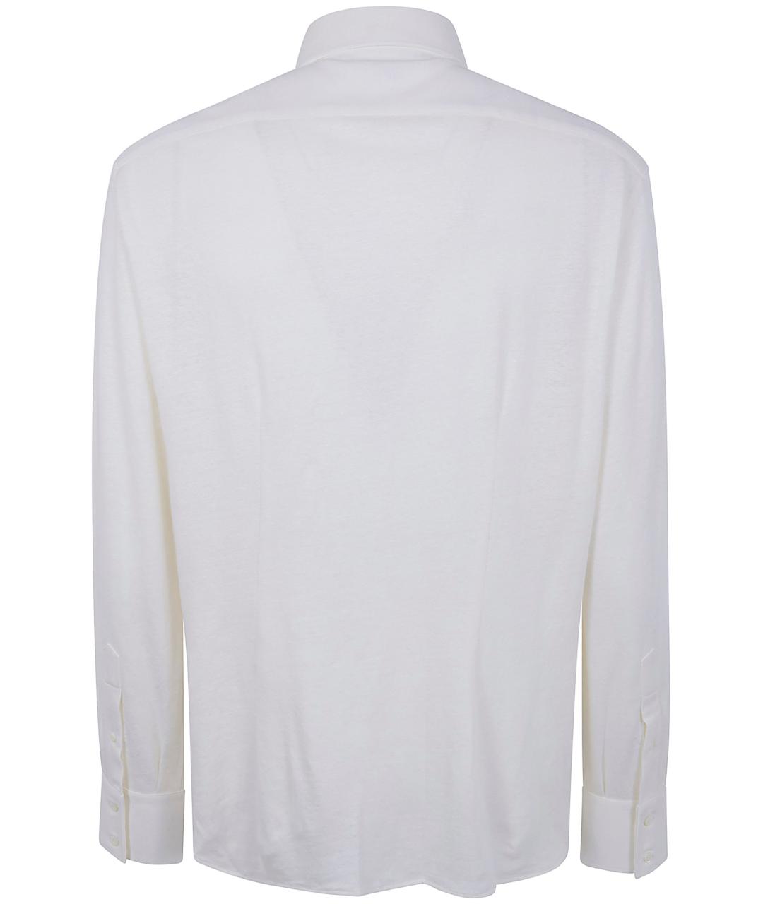 BRUNELLO CUCINELLI Белая льняная кэжуал рубашка, фото 4