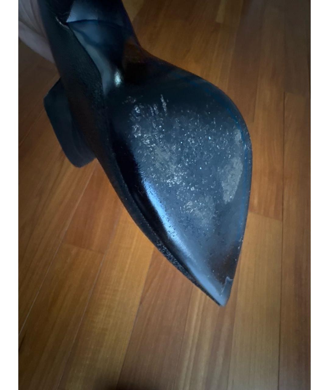 PRADA Черные кожаные ботильоны, фото 6