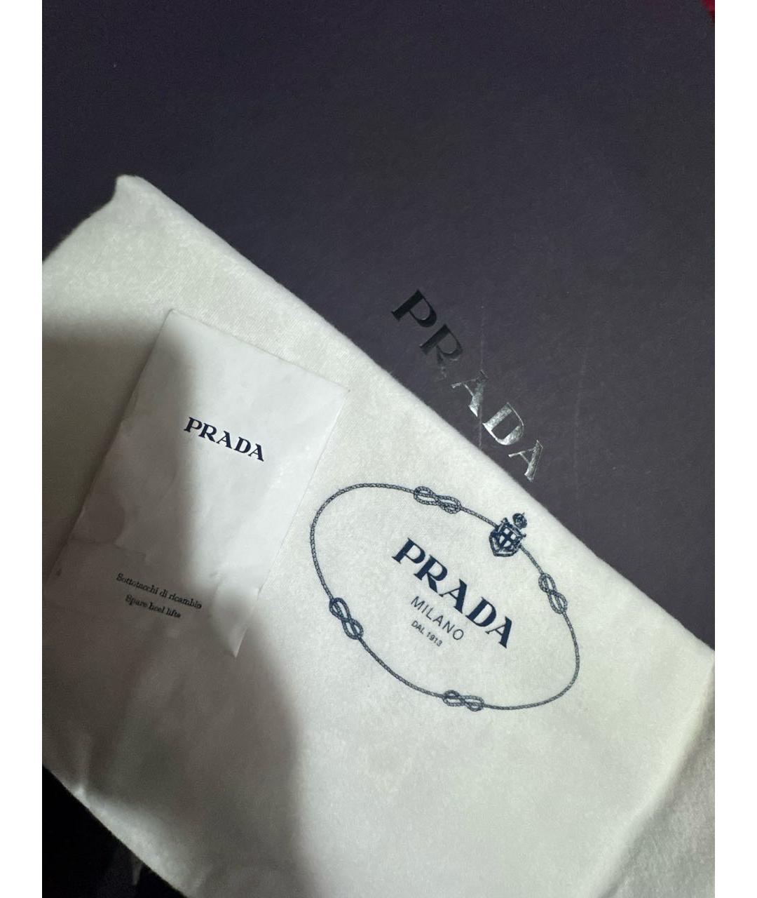 PRADA Черные кожаные ботильоны, фото 7