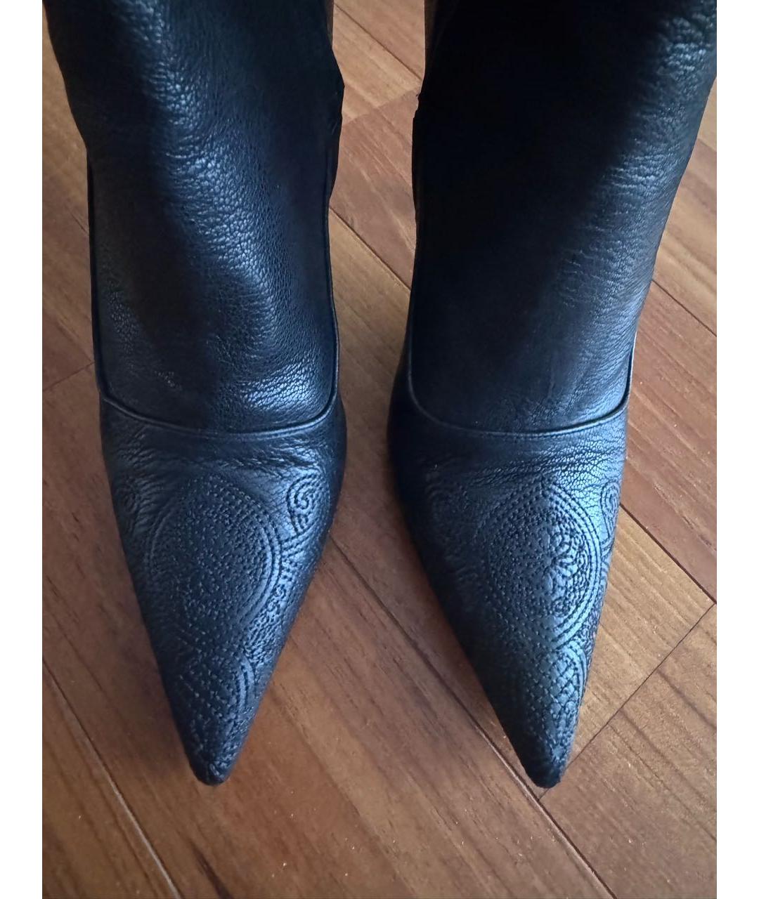 PRADA Черные кожаные ботильоны, фото 3