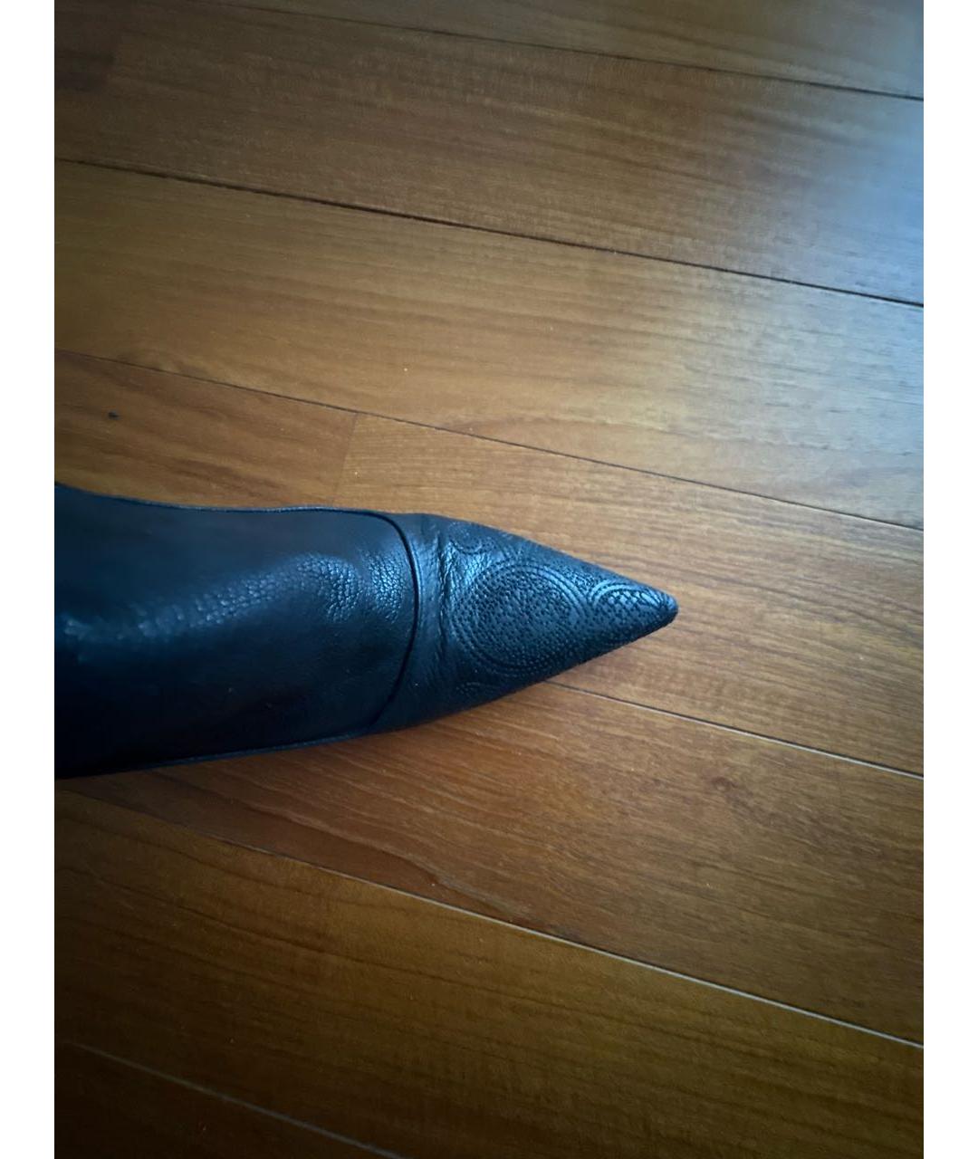 PRADA Черные кожаные ботильоны, фото 5
