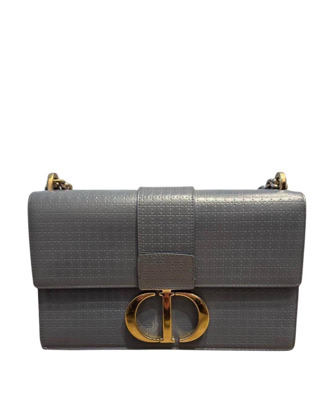 CHRISTIAN DIOR Голубая кожаная сумка через плечо, фото 1