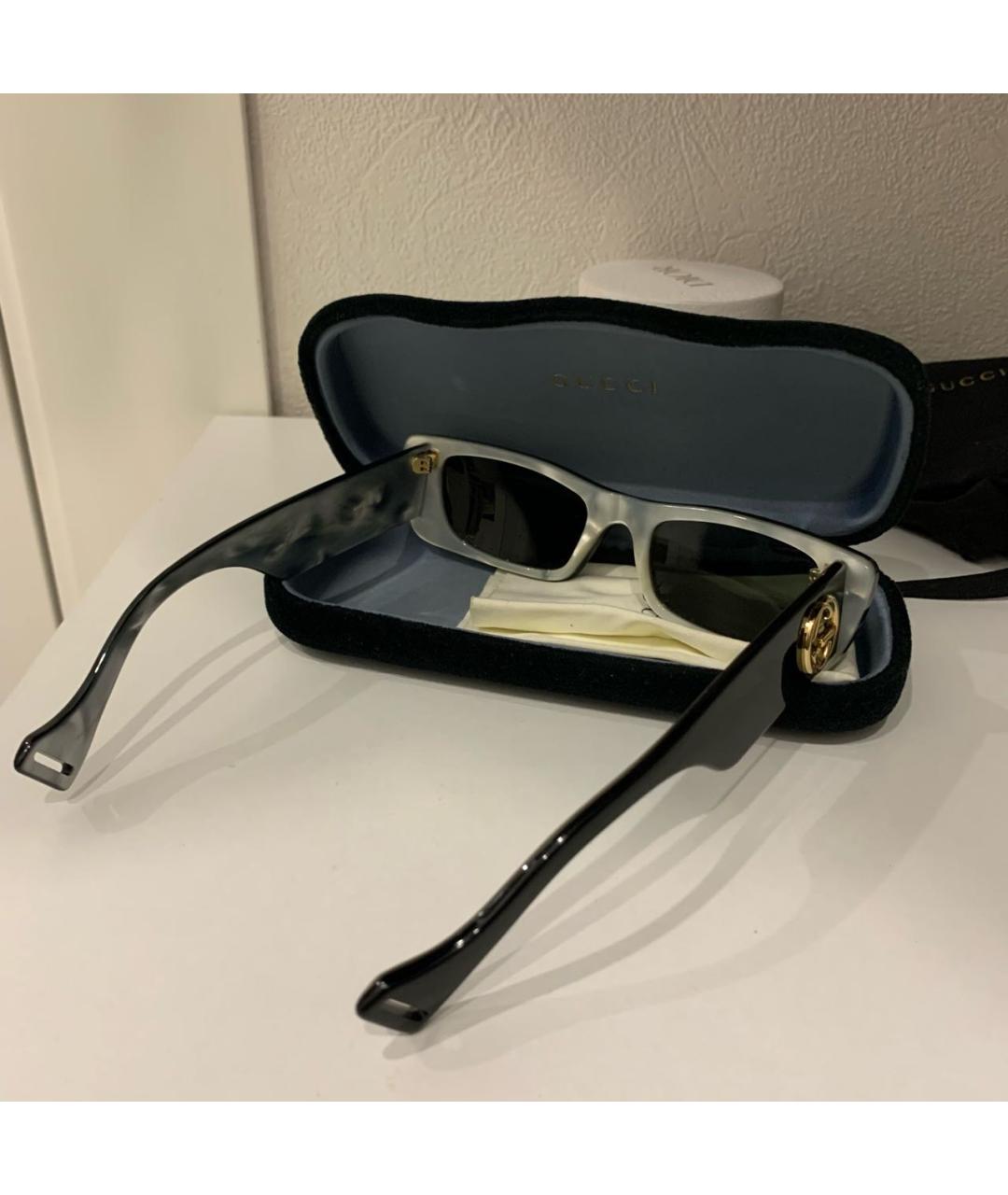 GUCCI Черные пластиковые солнцезащитные очки, фото 3