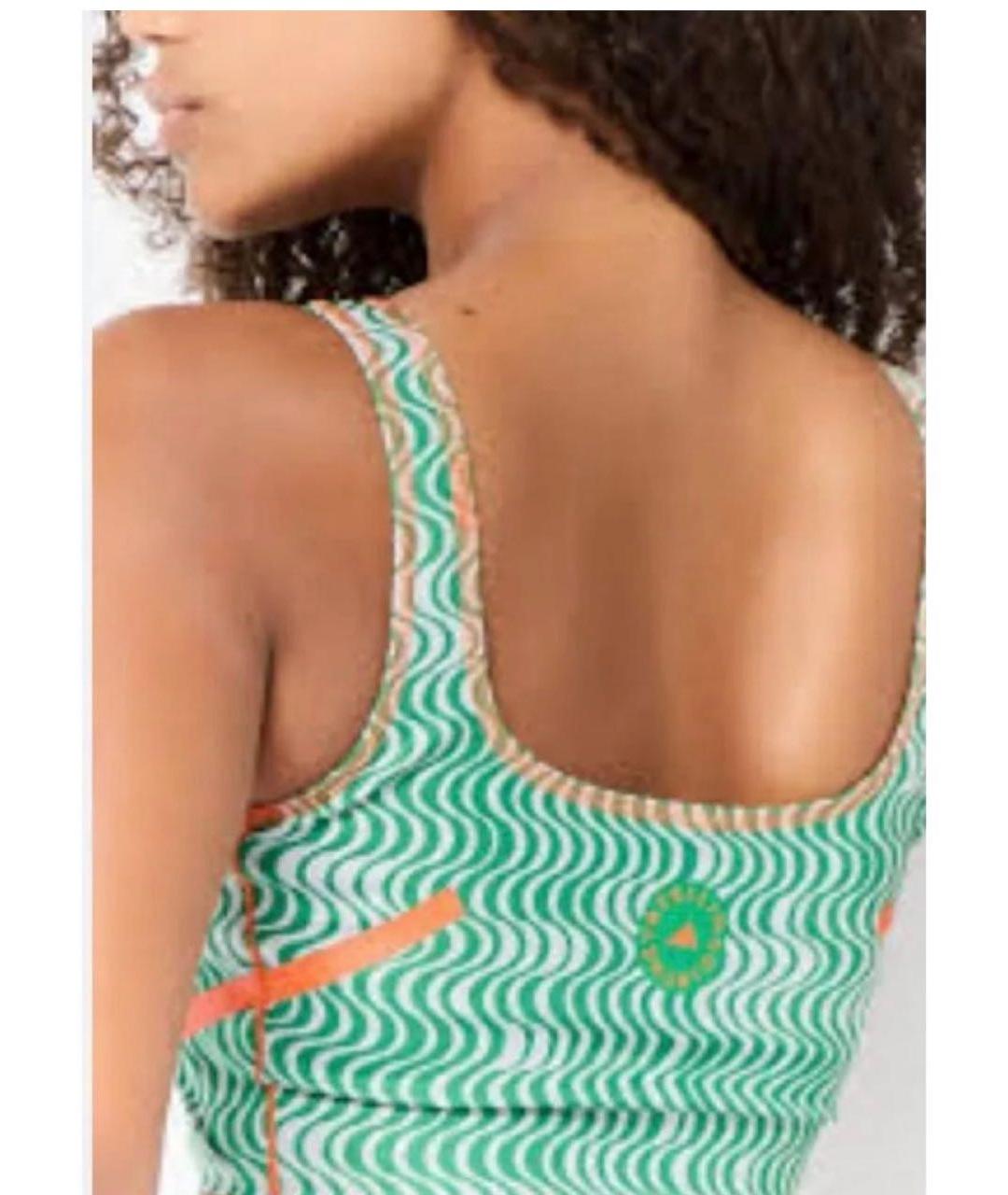 ADIDAS BY STELLA MCCARTNEY Зеленая полиэстеровая майка, фото 5