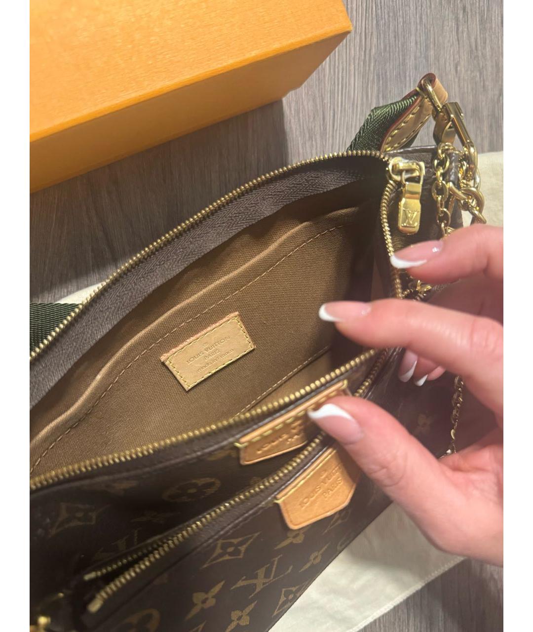 LOUIS VUITTON Коричневая сумка через плечо, фото 5