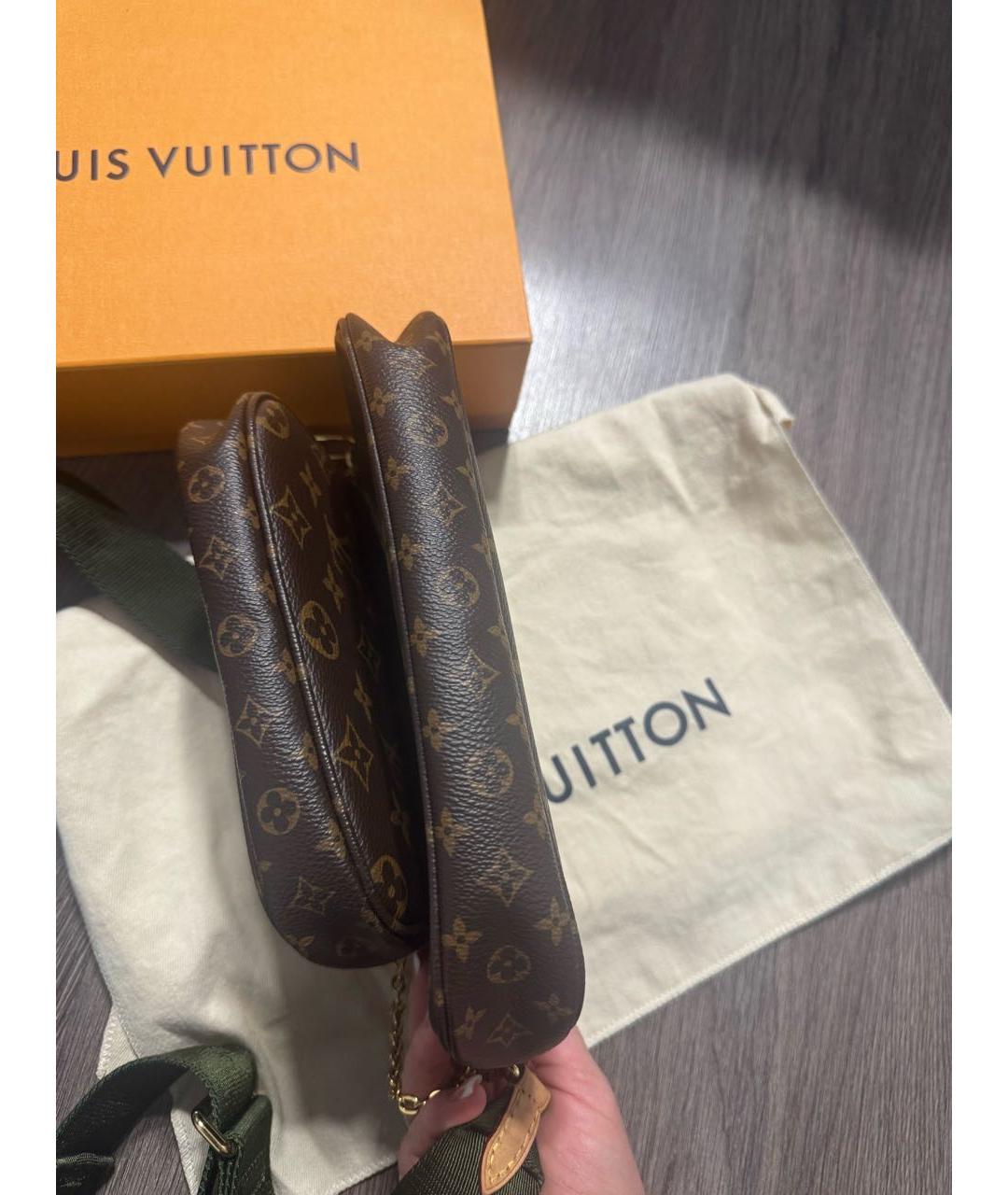 LOUIS VUITTON Коричневая сумка через плечо, фото 7