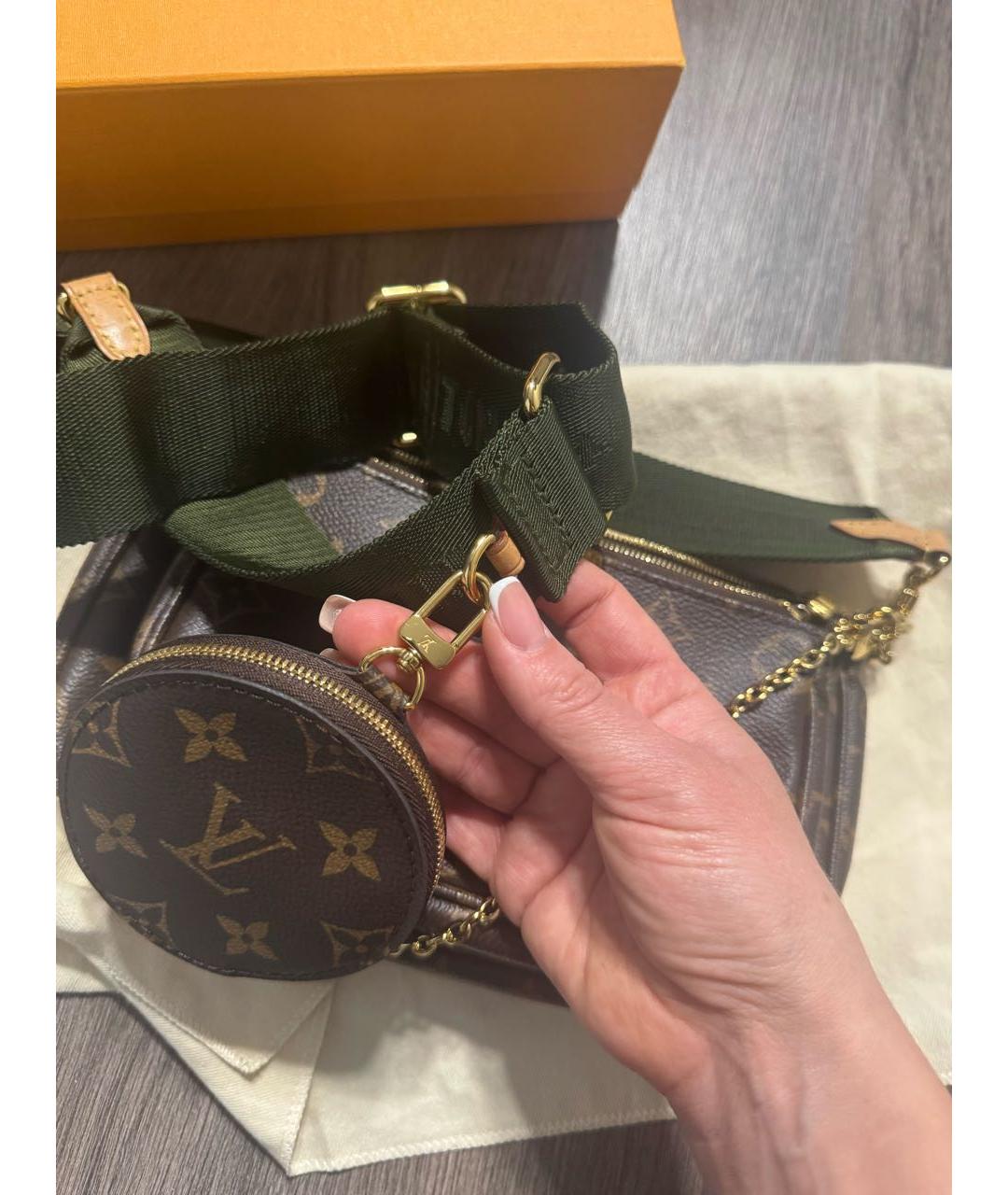 LOUIS VUITTON Коричневая сумка через плечо, фото 8