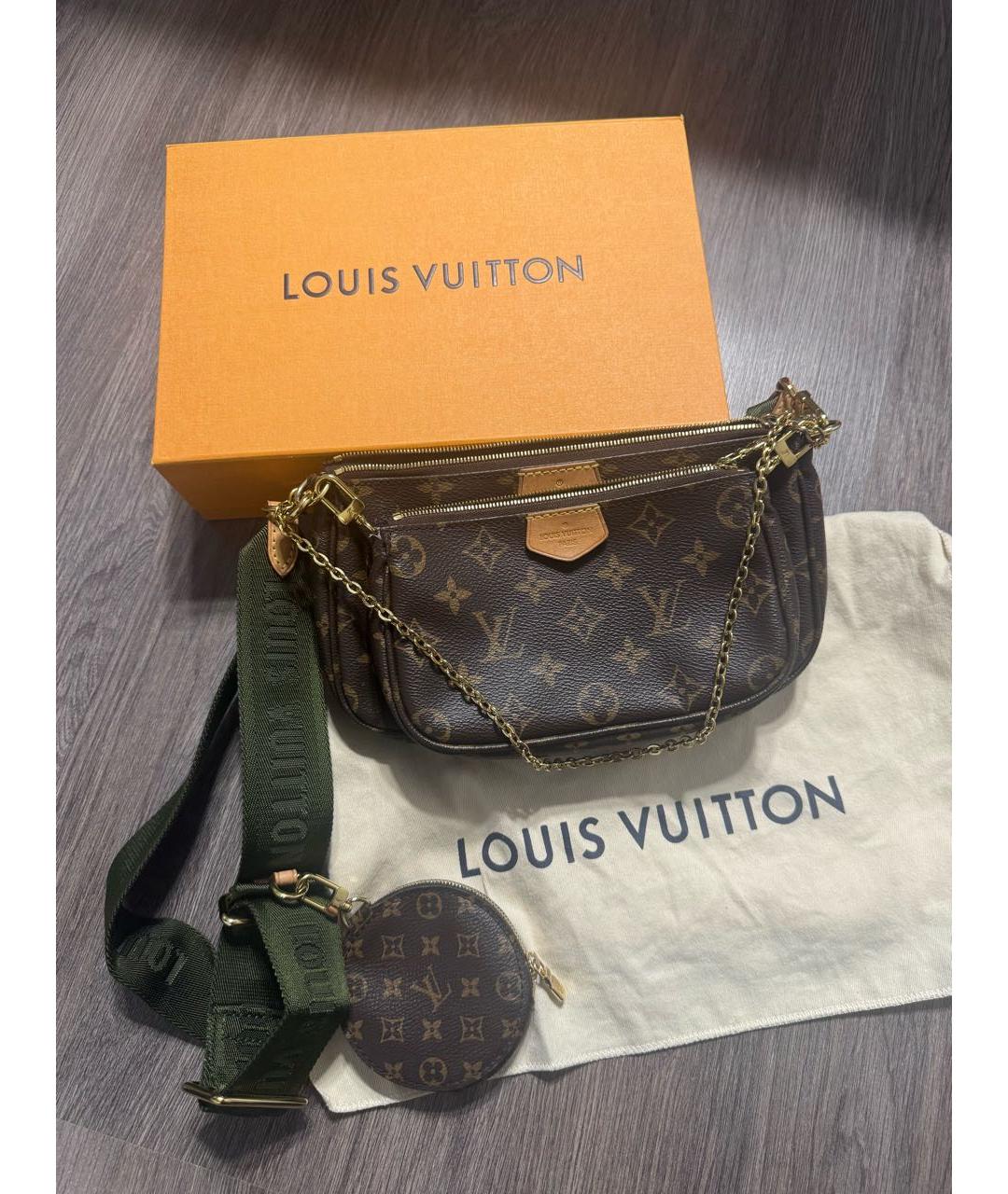 LOUIS VUITTON Коричневая сумка через плечо, фото 6